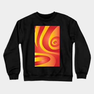 Abstract Red and Gold Crewneck Sweatshirt